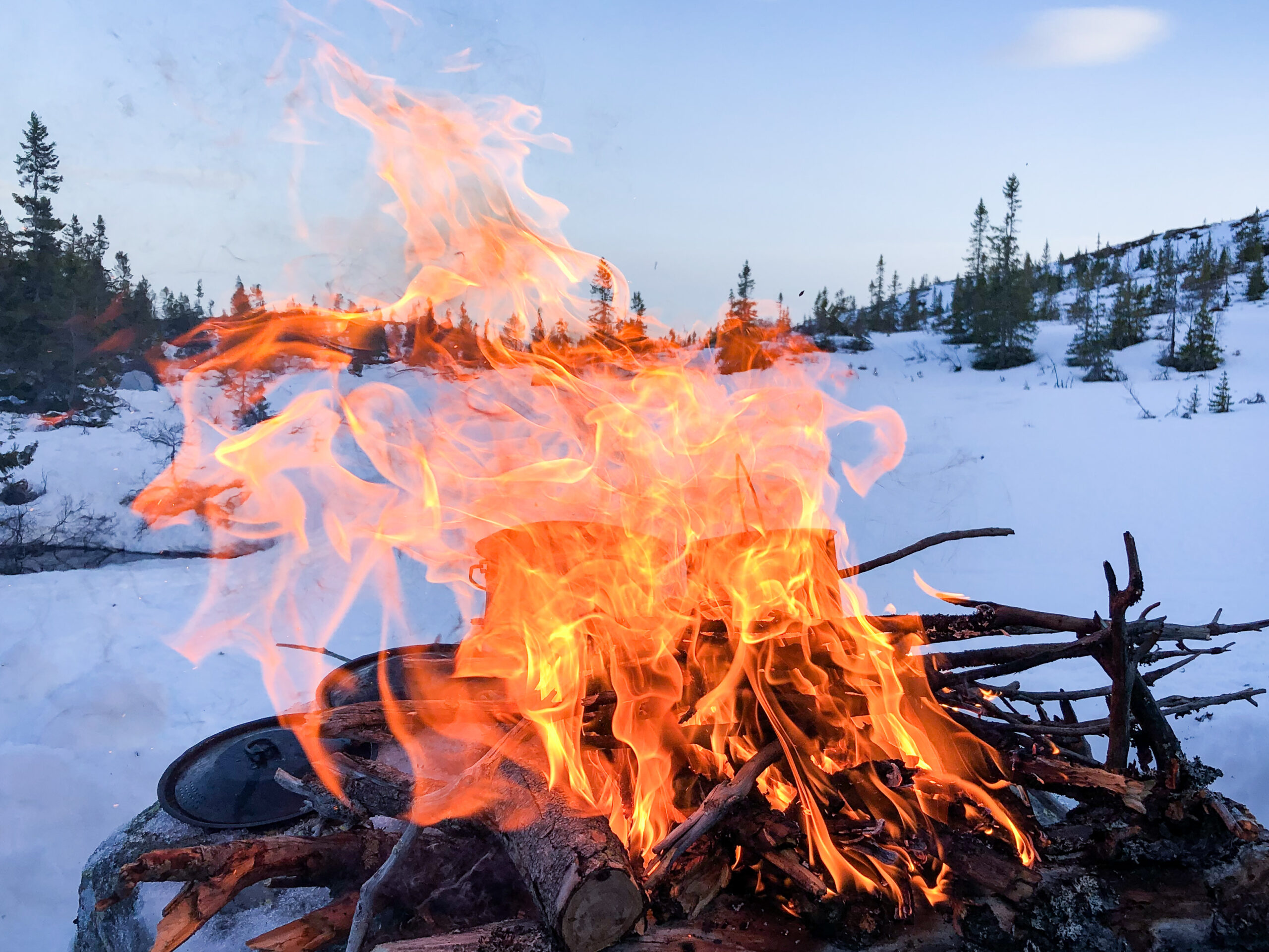 Human scale within a wilderness environment
